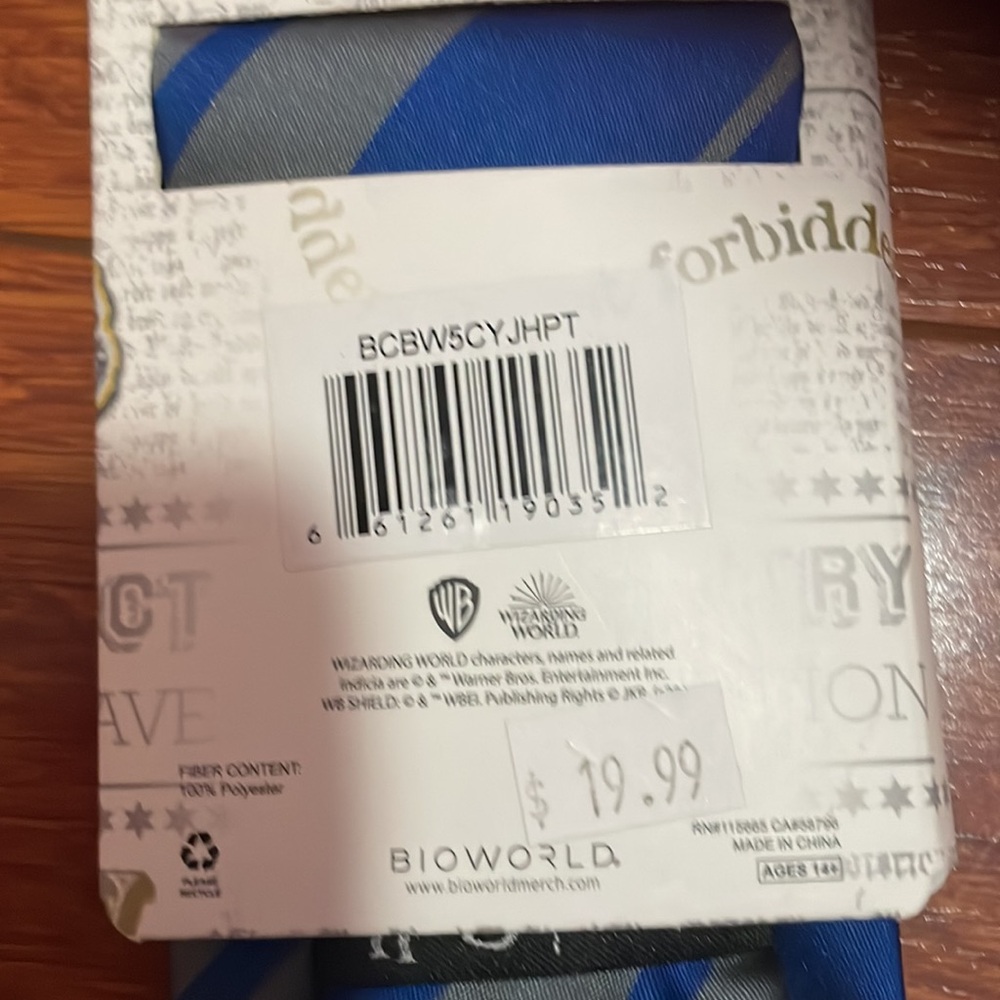 NWT Ravenclaw tie. - Picture 4 of 4